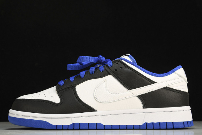 nike dunk low white black royal - fd9064-110