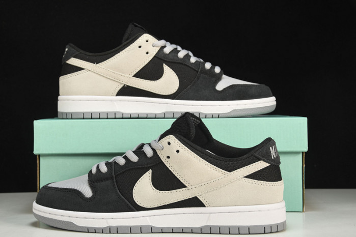sb zoom dunk low pro black wolf grey white 854866-001