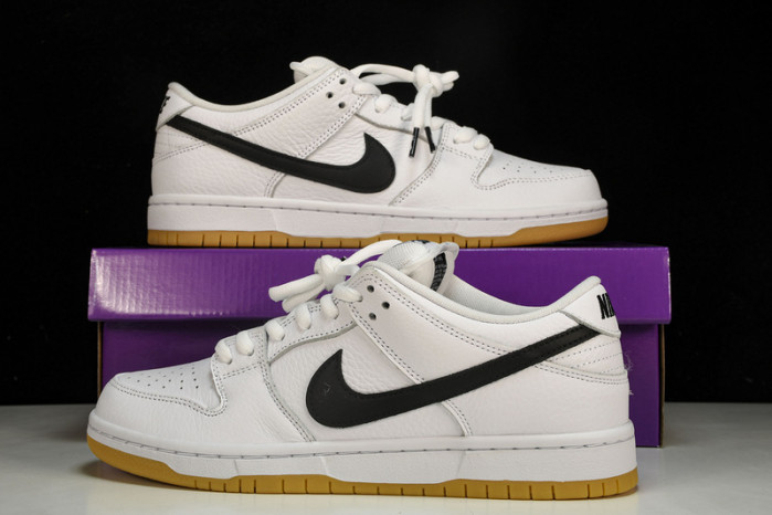 nike sb dunk low pro white gum - cd2563-101