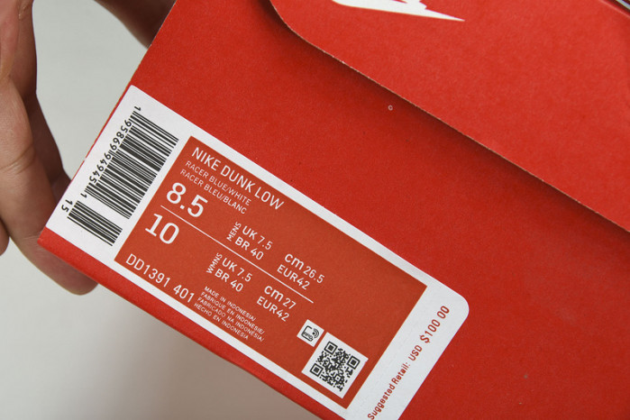 nike dunk low racer blue white - dd1391-401